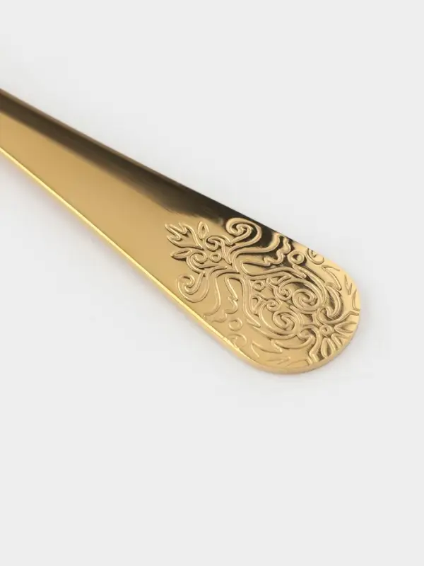 Набор столовых ложек Доляна &laquo;Эмили&raquo;, длина 20.5 см, 6 шт., нержавеющая сталь, золотистый