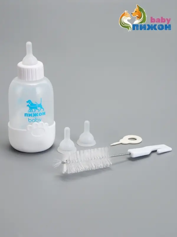 Набор для вскармливания &laquo;Пижон&raquo; мягкая, с основой из силикона, 100 мл, белая