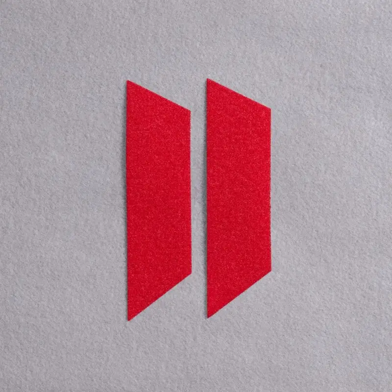 Основа Velkro L для крепления шевронов на липучке, красная
