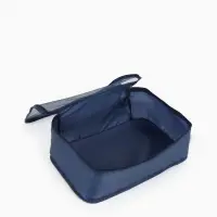 Дорожный набор органайзеров-косметичек на молниях, 6 в 1, синий
