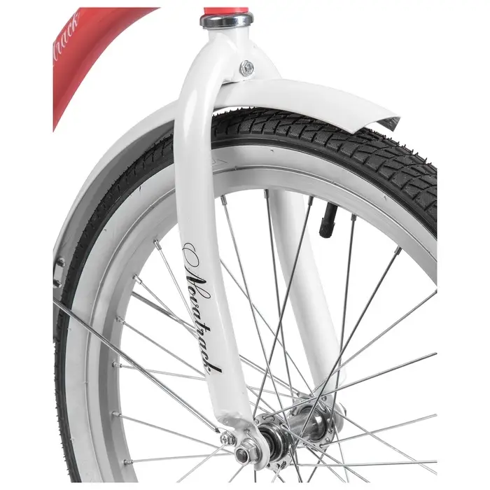 Велосипед детский Novatrack CANDY, диаметр колёс 20", со съёмными колёсами, с сумкой, коралловый