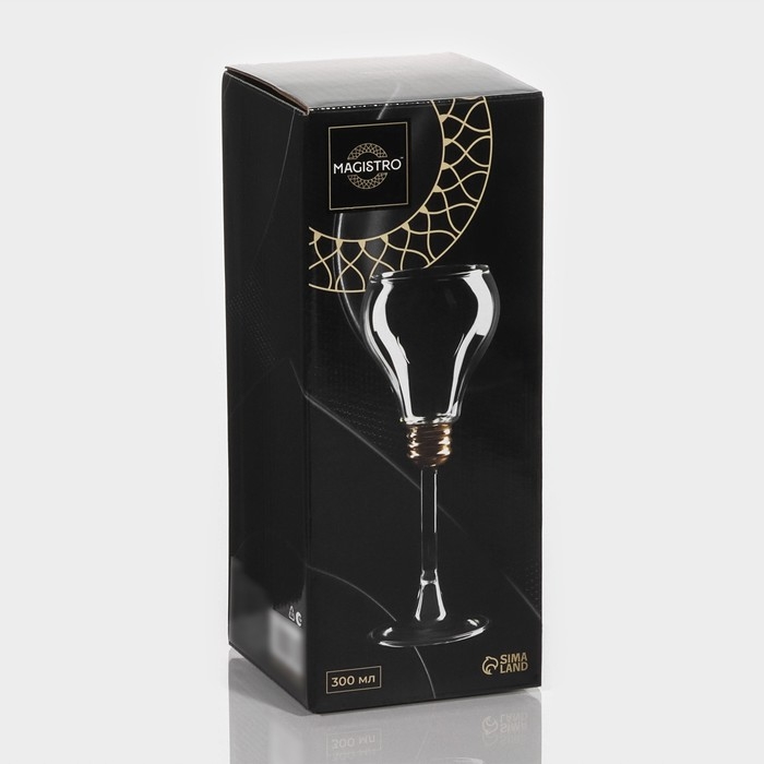 Бокал для вина стеклянный Magistro «Лампочка», 300 мл, 9×22,5 см Бокал для вина стеклянный Magistro «Лампочка», 300 мл, 9×22,5 см