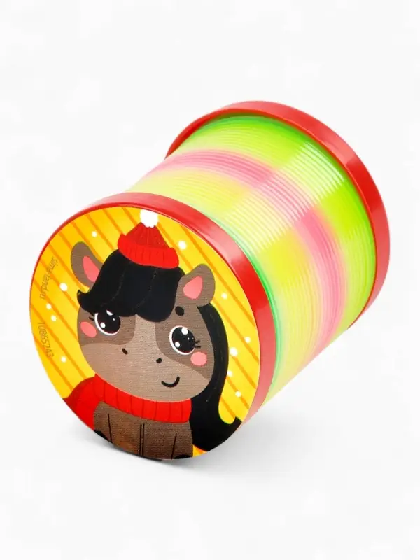 Funny toys Пружинка радуга  Funny toys Пружинка радуга "Веселая лошадка", цвета МИКС, d.-5см