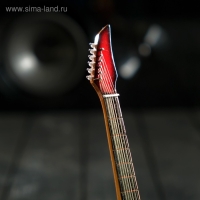 Гитара сувенирная "Ibanez" красно-белая, на подставке 24х8х2 см