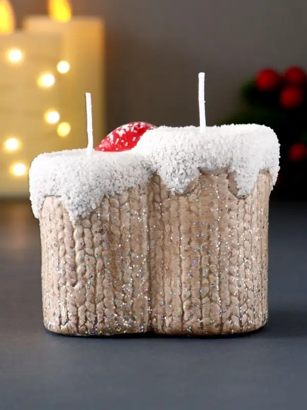 Подсвечник со свечами «Дед Мороз в бежевом кафтане», на 2 свечи, керамика, 7.5×5.5×6.5 см, МИКС Подсвечник со свечами «Дед Мороз в бежевом кафтане», на 2 свечи, керамика, 7.5×5.5×6.5 см, МИКС