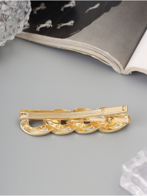 Зажим для волос  Зажим для волос "Жаклин" звенья, 6 см, золото