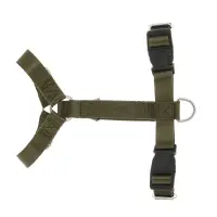 Шлейка для животных тм VETTA, нейлон, хаки/беж, обхват шеи 30-40см, обхват груди 35-43см, размер S