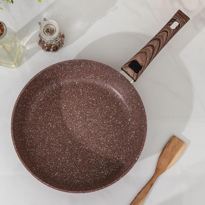 Сковорода Доляна «Брауни», d=28 см, антипригарное покрытие, съёмная ручка, индукция Сковорода Доляна «Брауни», d=28 см, антипригарное покрытие, съёмная ручка, индукция