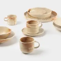 Салатник Magistro Organic brown, овальный, 800 мл, 20.5&times;16.5&times;5.5 см, фарфор, бежевый