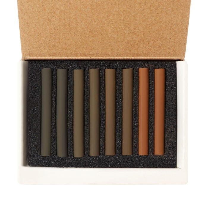 Сепия светлая/тёмная, 4 цвета, 8 штук, «Мастерская художника», в картонной коробке Сепия светлая/тёмная, 4 цвета, 8 штук, «Мастерская художника», в картонной коробке