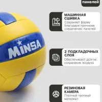Волейбольный мяч MINSA, машинная сшивка, 18 панелей, р. 5, PVC