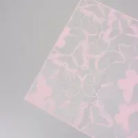 Пленка для цветов, "Бабочки", розовая, 57х57 см