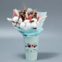 Стакан для цветов влагостойкий &laquo;Котик&raquo;, 400 мл