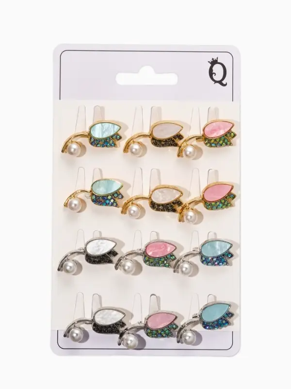 Брошь &laquo;Тюльпан. Жемчужный сад&raquo;, МИКС