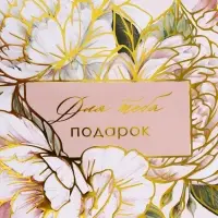 Бумага упаковочная глянцевая &laquo;Подарок для тебя&raquo;, тиснение, 70&times;100 см