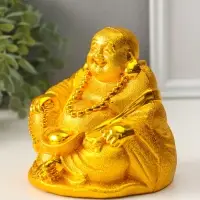 Копилка пластик "Золотой хотей" 12х10,5х12 см