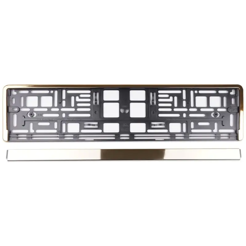 Рамка под номерной знак хром (золото) AVS RN-13