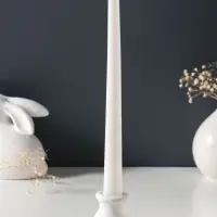 Свеча античная 25 см, 58 г, 7 ч, белый