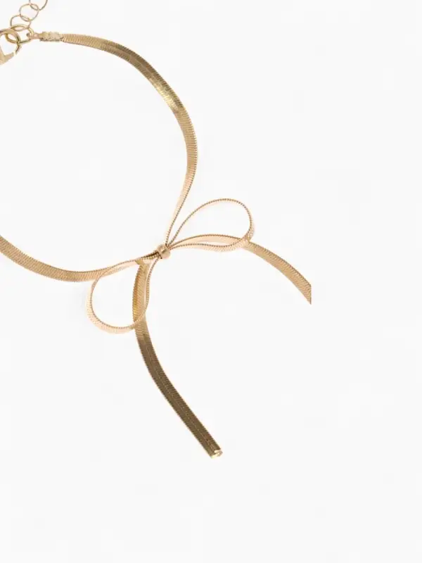 Набор 3 предмета: колье, серьги, браслет «Бантик», цвет золото Набор 3 предмета: колье, серьги, браслет «Бантик», цвет золото