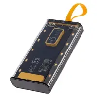 Внешний аккумулятор CRR-32, 10000 мАч, 2 USB, Type-C, 2 А, дисплей, чёрный