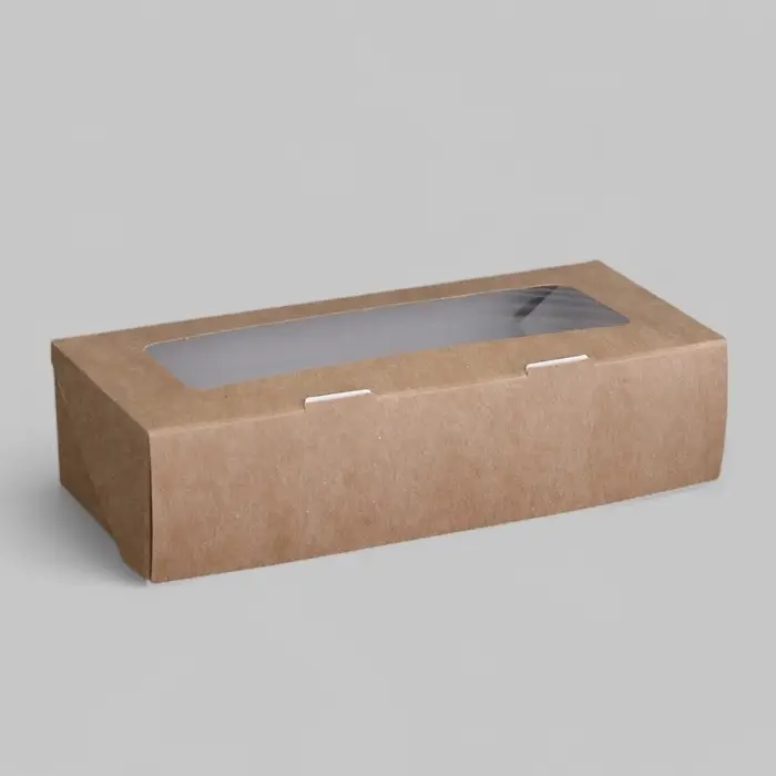 Коробка складная, крафт, 17×7×4 см, 0.5 л