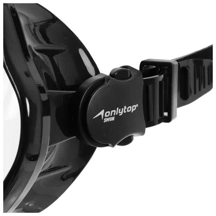 Маска для дайвинга ONLYTOP с креплением для камеры, цвет чёрный Маска для дайвинга ONLYTOP с креплением для камеры, цвет чёрный