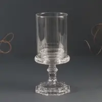 Стеклянный подсвечник на 1 свечу &laquo;Бокал на ножке&raquo;, прозрачный, 18&times;8.5&times;5 см