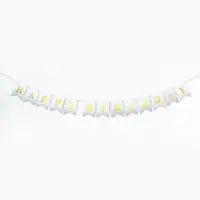 Гирлянда на ленте &laquo;Happy Birthday&raquo; серебряная