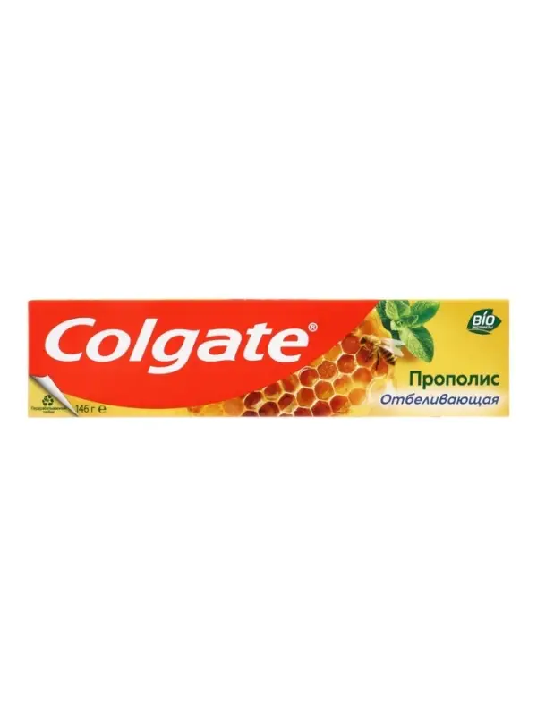 Зубная паста Colgate, прополис, отбеливающая, 146 мл