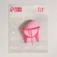 Спонж для макияжа &laquo;Капля&raquo;, 6&times;8 см, с подставкой, розовый