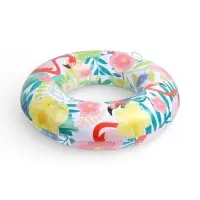 Круг для плавания &laquo;Тропики&raquo;, надувной, d=95 см, от 3 лет, с ручками, разноцветный