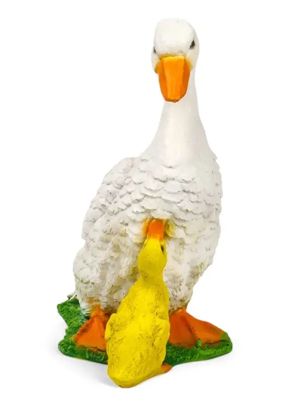 Садовая фигура из полистоуна &laquo;Утка с утёнком&raquo;, 31&times;24&times;13 см