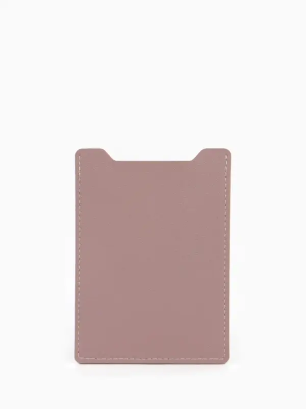 Обложка для автодокументов, СТС и права, 9&times;0.3&times;12.5 см, розовая