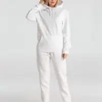 Толстовка с капюшоном унисекс Hoodie, белая, размер S
