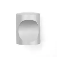 Ручка кнопка ТУНДРА РК102 d=16 мм, цвет матовый хром