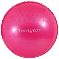 Фитбол ONLYTOP d=65 см, 1000 г, полумассажный, МИКС