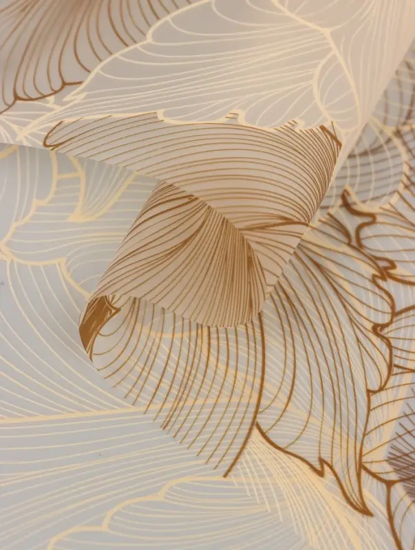 Пленка для цветов и букетов &laquo;Акварельный эскиз&raquo;, матовая, бежевый, 57&times;57 см