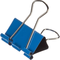 Зажимы для бумаг 25мм 12шт/уп, цветные, в карт.коробке