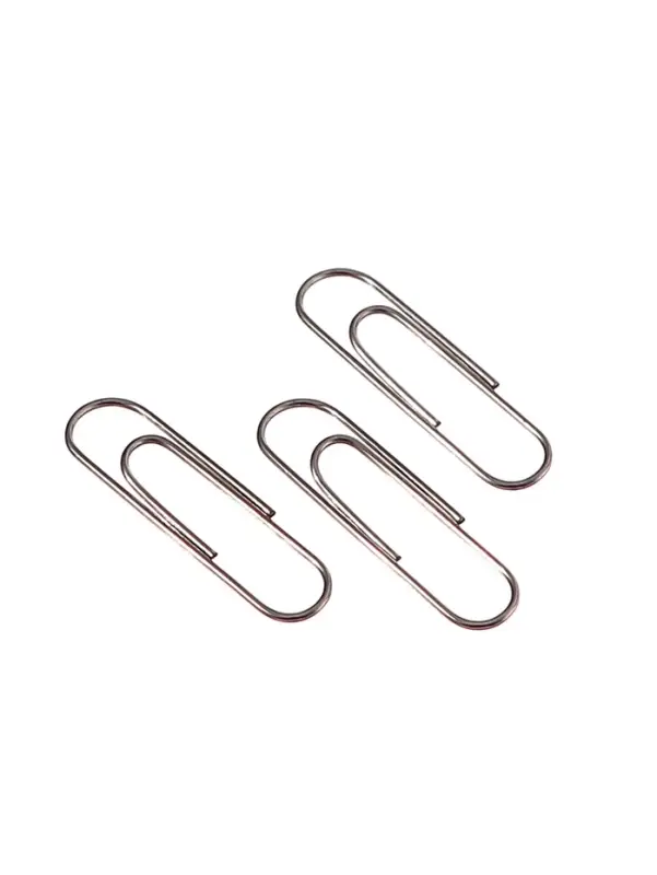 Скрепки 28мм никелированные в картонной коробке 100 штук Скрепки 28мм никелированные в картонной коробке 100 штук