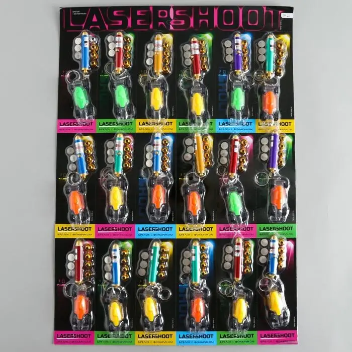 Фонарик свет + лазер 5 насадок Фонарик свет + лазер 5 насадок "Машинка" МИКС