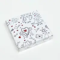 Коробка для печенья, LoVe, 15×15×3 см