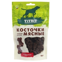 Мясные косточки TitBit для собак, с говядиной, 145 г