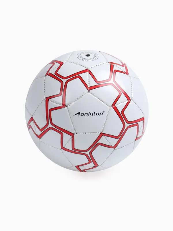 Футбольный мяч ONLYTOP, машинная сшивка, 32 панели, р. 5, PVC, МИКС