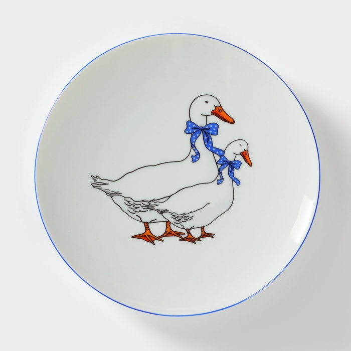 Набор фарфоровый для завтрака «Гуси», 3 предмета Набор фарфоровый для завтрака «Гуси», 3 предмета