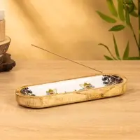 Подставка под благовония "Слоны" 28х10х3 см, манговое дерево