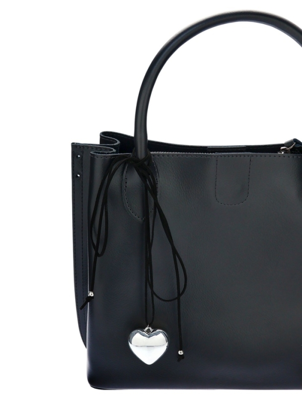 Портупея с кулоном «Сердечко» гладкое, трансформер, цвет серебро, 150 см