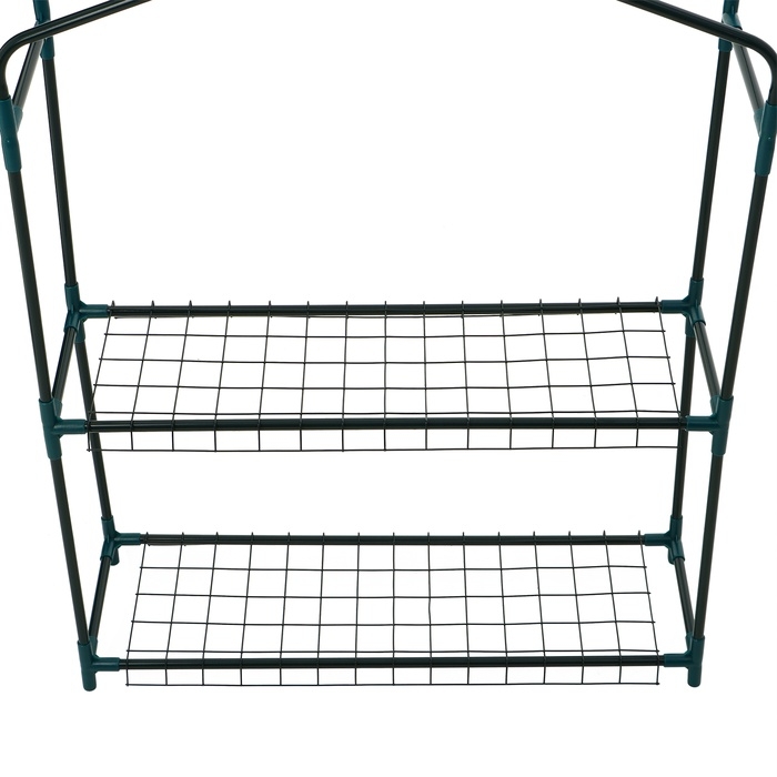 Парник-стеллаж, 2 полки, 93 × 22 × 69 см, металлический каркас d = 12 мм, чехол плёнка 80 мкм, Greengo Парник-стеллаж, 2 полки, 93 × 22 × 69 см, металлический каркас d = 12 мм, чехол плёнка 80 мкм, Greengo