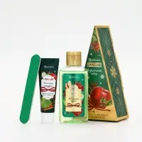 URAL LAB Арома Саунд Набор гель для душа, крем для рук и пилка для ногтей, яблоко