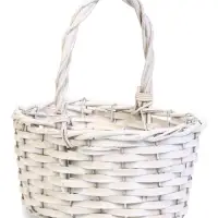 Корзина плетеная ИВА 22х16х12 см, ПЛЕТ ручка h=13 см белый Корзина плетеная ИВА 22х16х12 см, ПЛЕТ ручка h=13 см белый