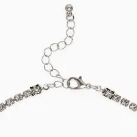 Бодичейн на бедро со стразами, белая в серебре